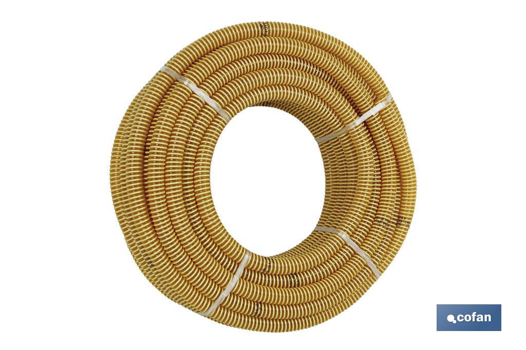 Cofan Rollo de tubo en Espiral | Color amarillo | Diferentes longitudes y diámetros